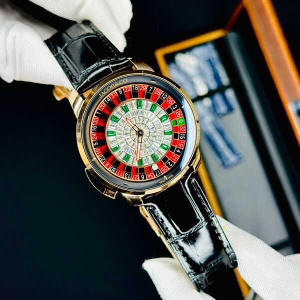 Ja & Co Swiss 1:1 Grade Rose Gold Casino Tourbillon Watch