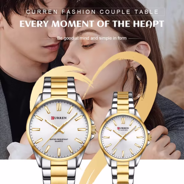 Curren 9090 Couple Watch